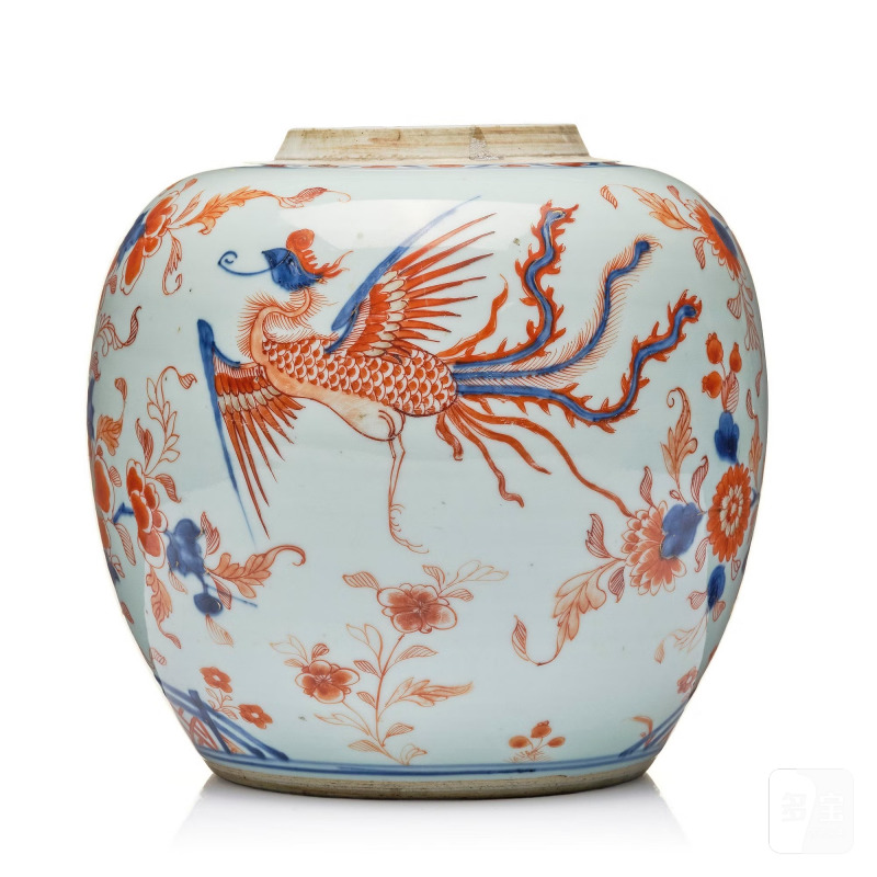 An Imari jar,